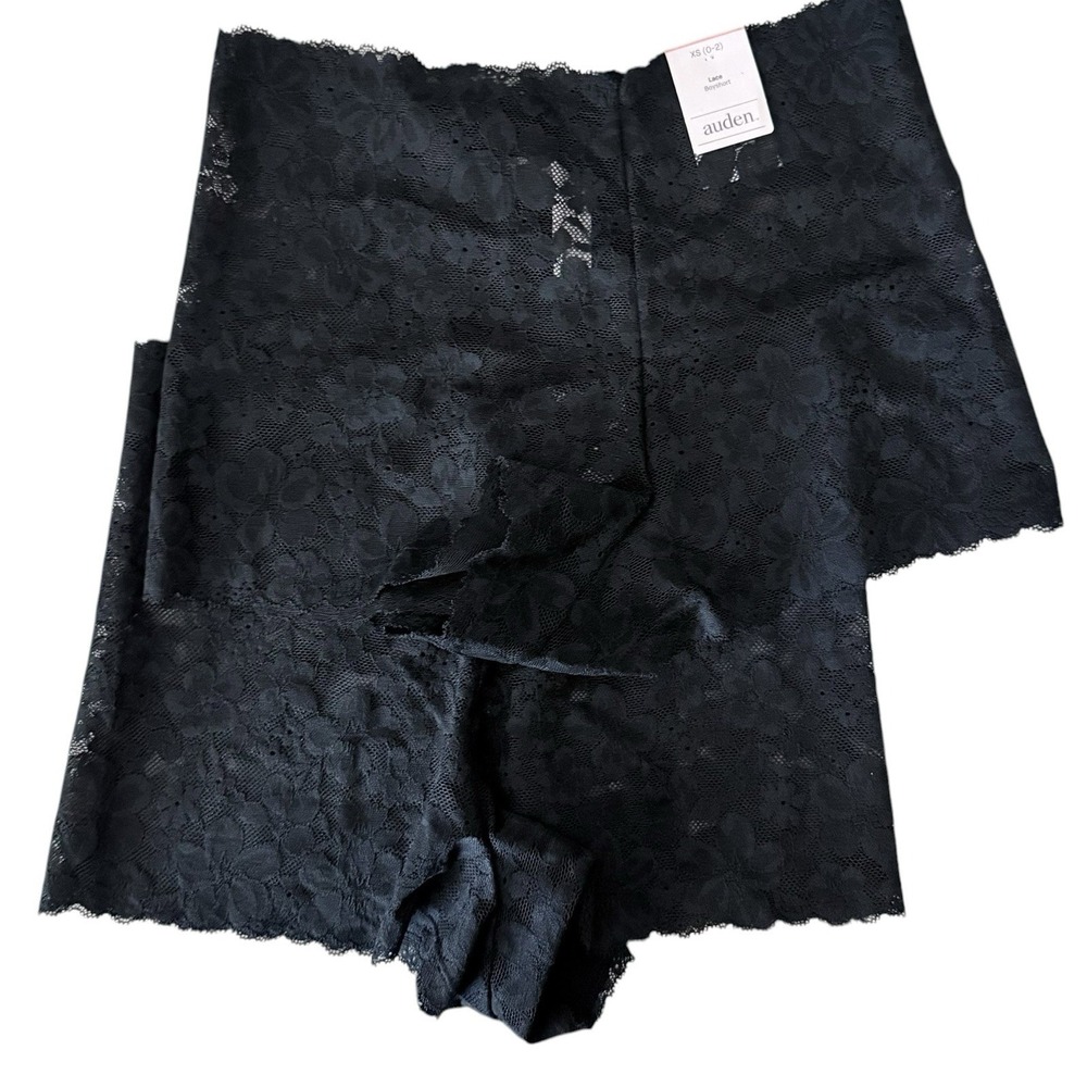 Women's Allover Lace Boy Shorts Underwear - Auden™ Black XS: Mid Rise - Picture 4 of 9